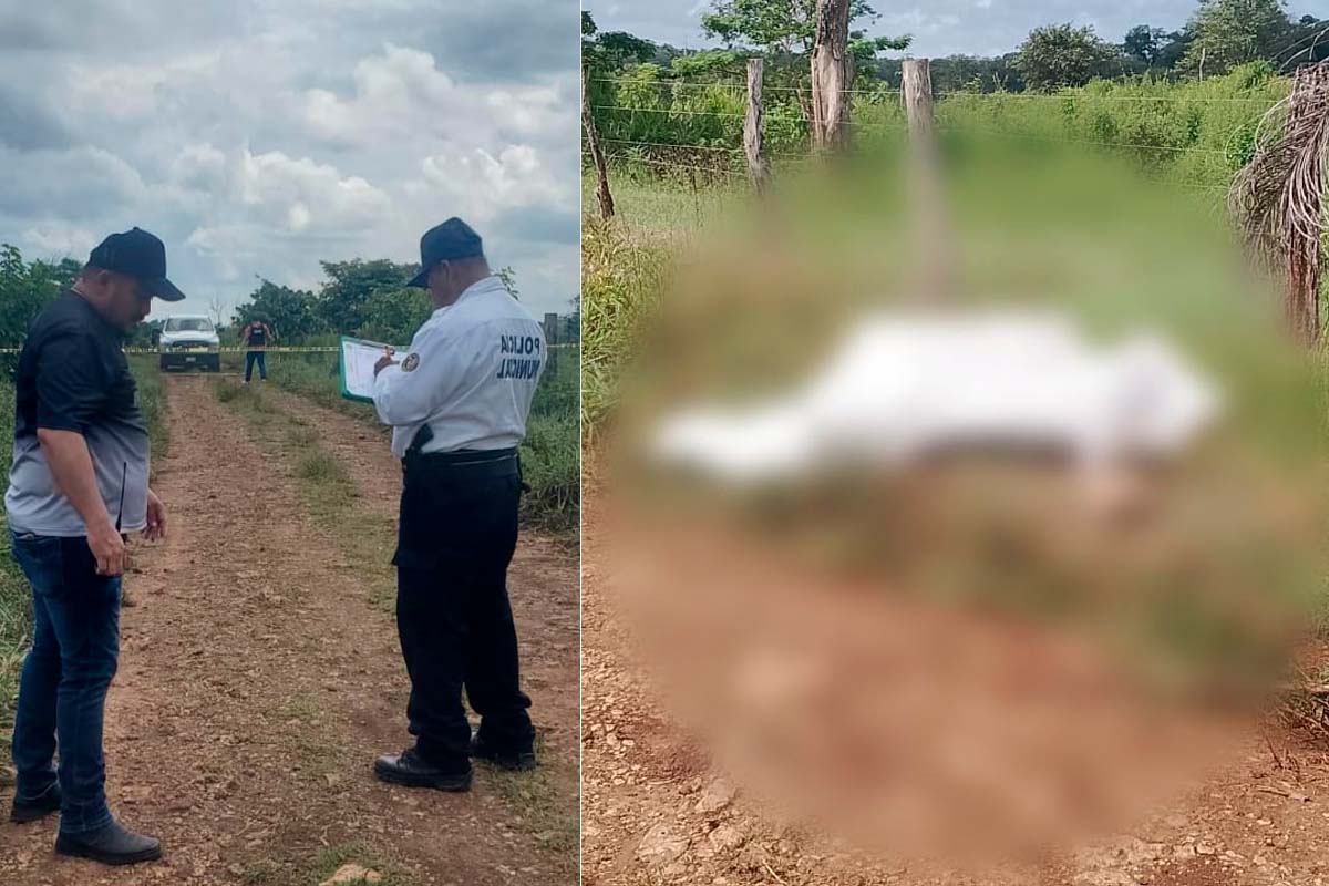 Las corporaciones policiacas recibieron el reporte de una persona del sexo masculino herida con arma de fuego en un camino cosechero, los agentes policiacos de Seguridad Pública Municipal y Policía Estatal constaron que yacía el cuerpo sin vida, el cual presentaba, dos impactos de bala, uno a la altura del pecho y el otro en el cuello.