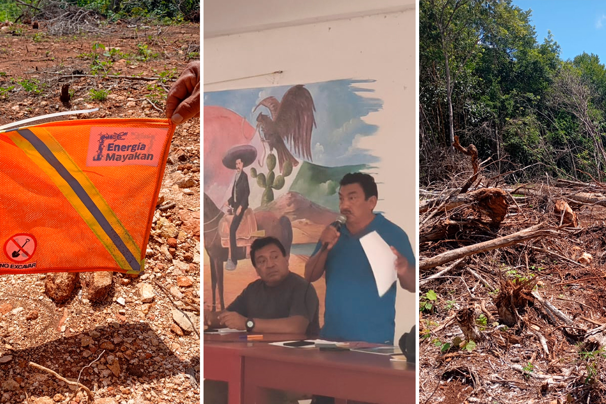 La empresa Mayakan esta realizando los trabajos en el municipio y en tierras ejidales de manera clandestina con tal de no pagar el monto solicitado por la junta ejidal.